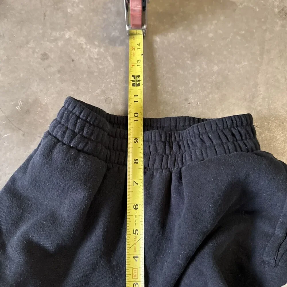 NIKE Jordan‎ Boy's Youth Classic Jogger Fleece Sweatpants S Spell Out Black Logo